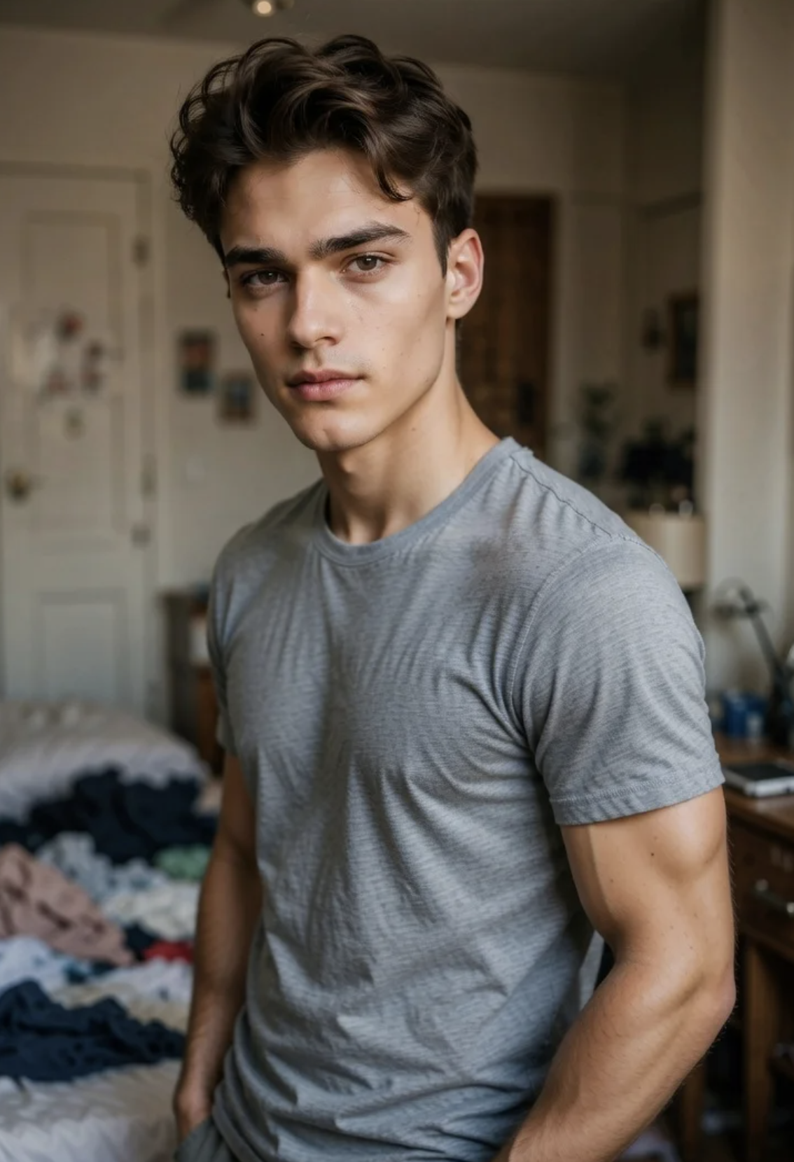 Casual young gay AI character